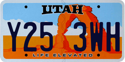UT license plate Y253WH