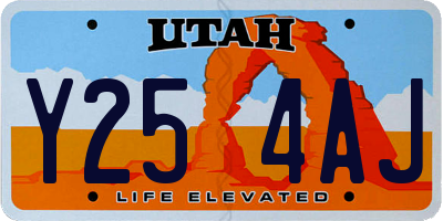 UT license plate Y254AJ