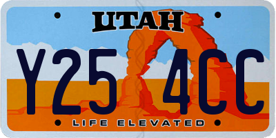 UT license plate Y254CC