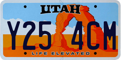 UT license plate Y254CM