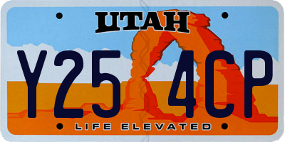 UT license plate Y254CP