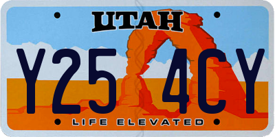 UT license plate Y254CY