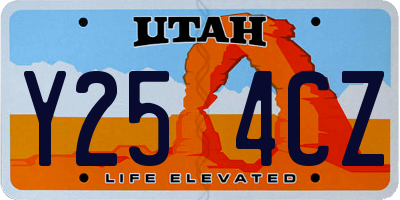 UT license plate Y254CZ