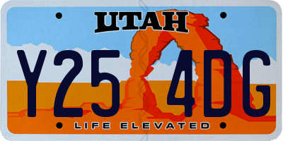 UT license plate Y254DG
