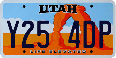UT license plate Y254DP