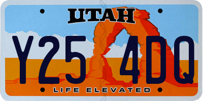 UT license plate Y254DQ
