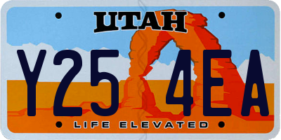 UT license plate Y254EA