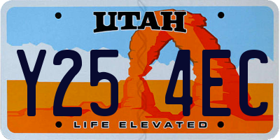 UT license plate Y254EC