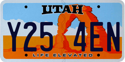 UT license plate Y254EN