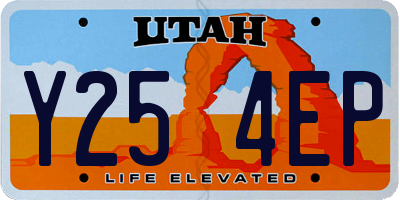 UT license plate Y254EP