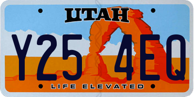 UT license plate Y254EQ