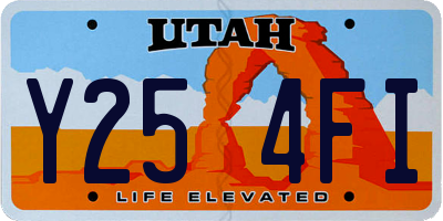 UT license plate Y254FI