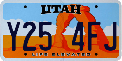 UT license plate Y254FJ