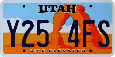 UT license plate Y254FS