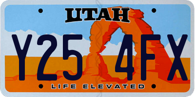 UT license plate Y254FX
