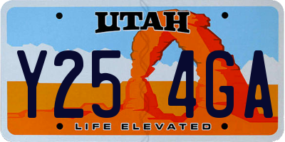 UT license plate Y254GA