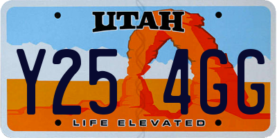 UT license plate Y254GG