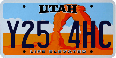 UT license plate Y254HC