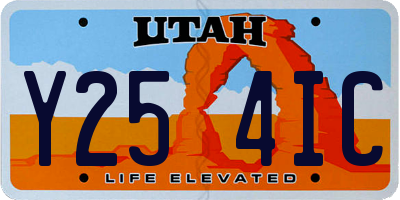 UT license plate Y254IC