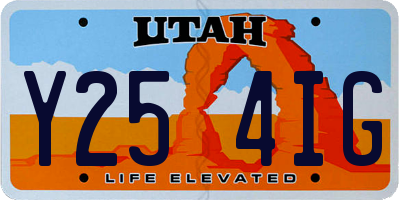 UT license plate Y254IG