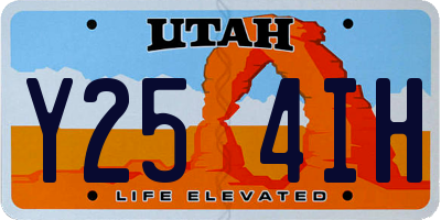 UT license plate Y254IH
