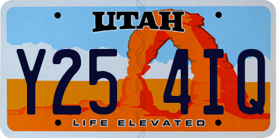 UT license plate Y254IQ