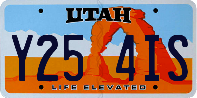 UT license plate Y254IS