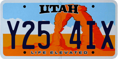 UT license plate Y254IX