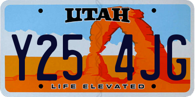 UT license plate Y254JG