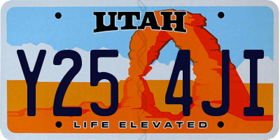 UT license plate Y254JI