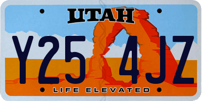 UT license plate Y254JZ