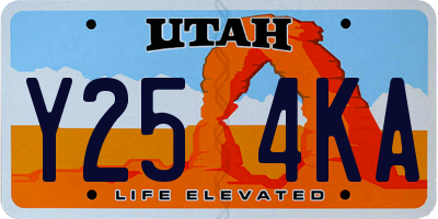 UT license plate Y254KA