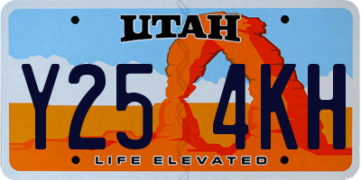 UT license plate Y254KH