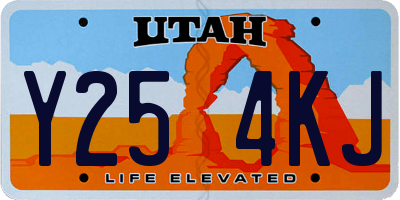 UT license plate Y254KJ
