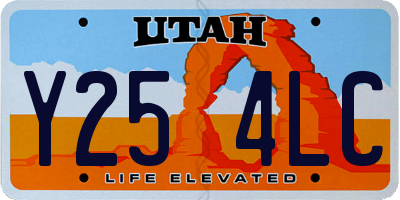 UT license plate Y254LC