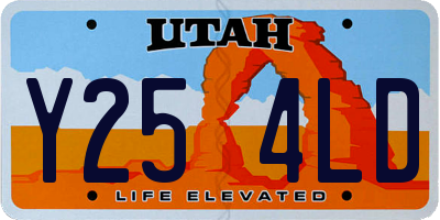 UT license plate Y254LD