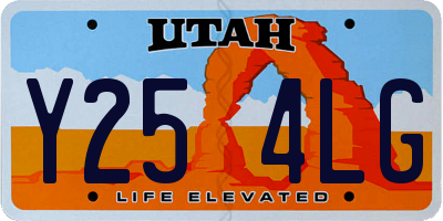 UT license plate Y254LG
