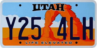 UT license plate Y254LH
