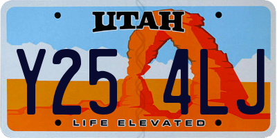 UT license plate Y254LJ