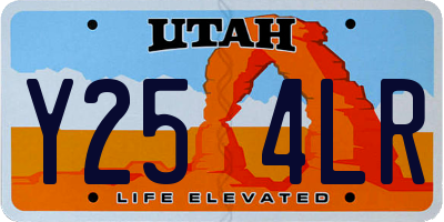 UT license plate Y254LR