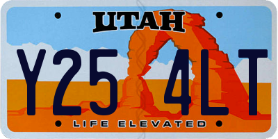 UT license plate Y254LT