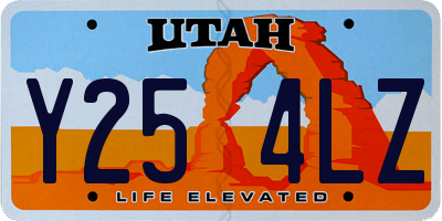 UT license plate Y254LZ
