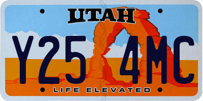 UT license plate Y254MC