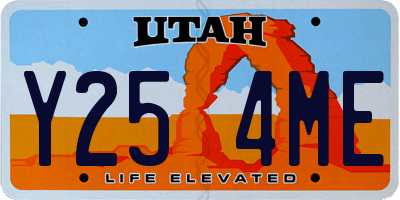 UT license plate Y254ME