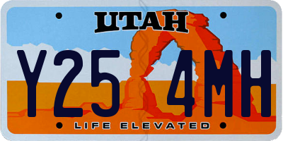 UT license plate Y254MH
