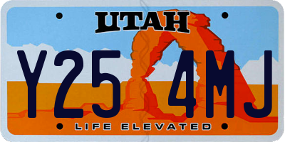 UT license plate Y254MJ