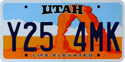 UT license plate Y254MK