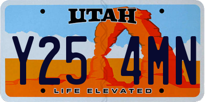 UT license plate Y254MN