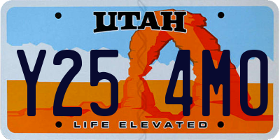 UT license plate Y254MO