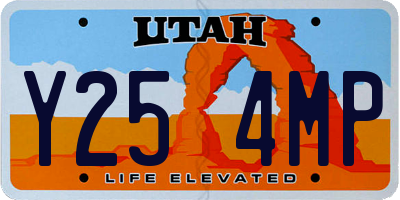 UT license plate Y254MP